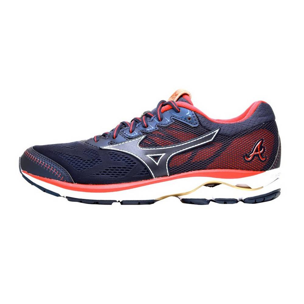 Zapatos Para Beisbol Mizuno 755 Rider Para Hombre Azul Marino/Rojos 1462537-HA